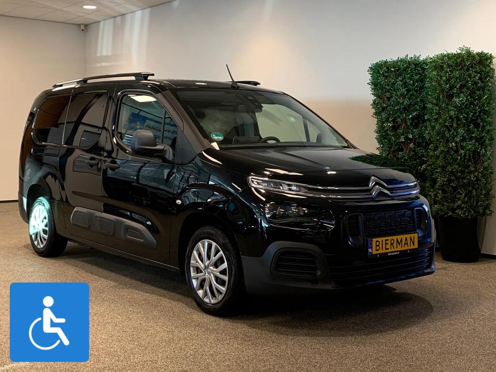Citroen Berlingo L2 Rolstoelauto 5+1, Auto's, 12 maanden, Stof, Gebruikt, Zwart