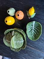 Italiaanse keramiek set – kool & citrus – handgemaakt, Ophalen of Verzenden