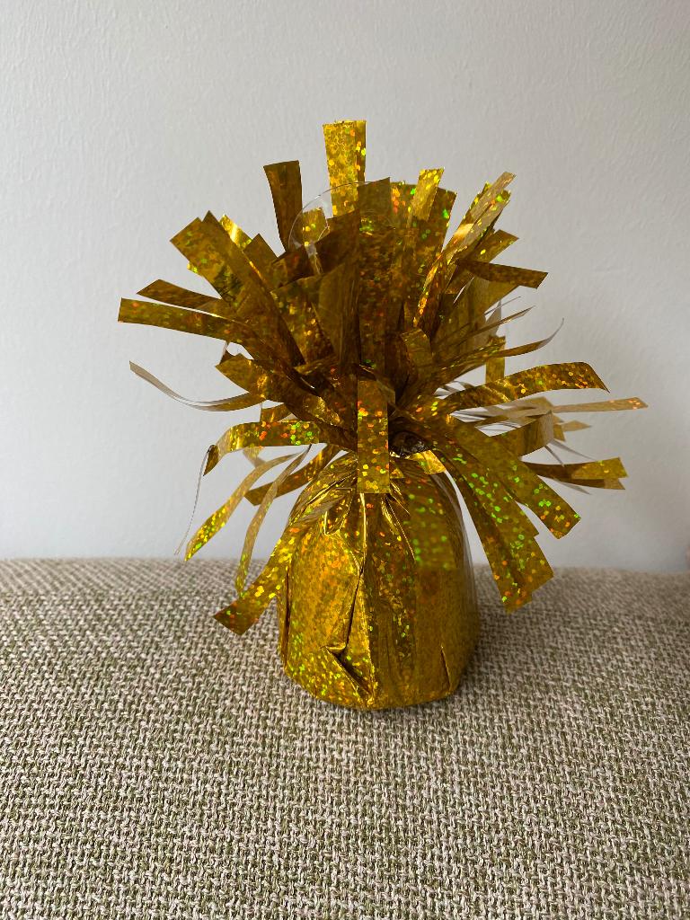 Gewicht voor Helium Ballon | goudkleurig | 175 gram, Hobby en Vrije tijd, Feestartikelen, Ophalen of Verzenden, Nieuw, Versiering