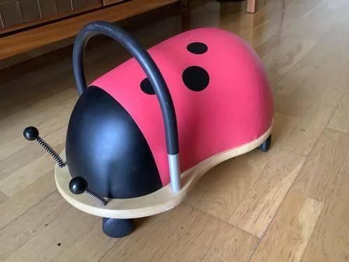 Wheelybug lieveheersbeestje houten loopauto speelgoed, Ophalen, Zo goed als nieuw, Duw- of Trekspeelgoed