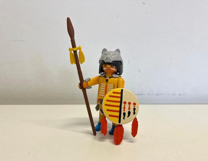 Western nr 429: ZELDZAAM Bizon Jager Krijger Indiaan 3874, Kinderen en Baby's, Speelgoed | Playmobil, Gebruikt, Los playmobil