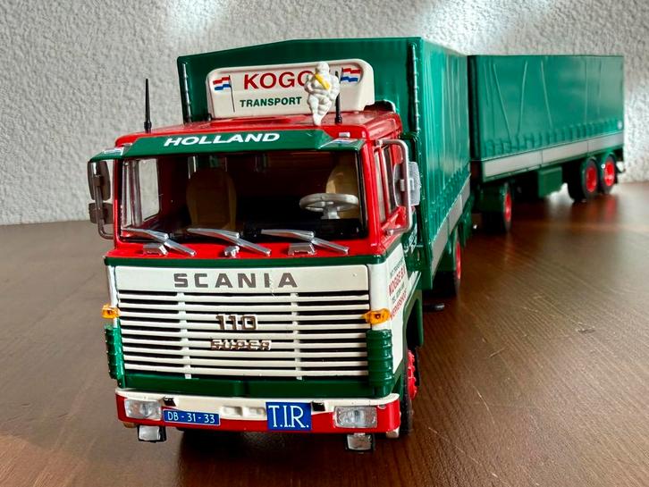 Tekno Models: Kogge Transport, Scania 110 S-U-P-E-R, V8, Hobby en Vrije tijd, Modelauto's | 1:50, Zo goed als nieuw, Bus of Vrachtwagen