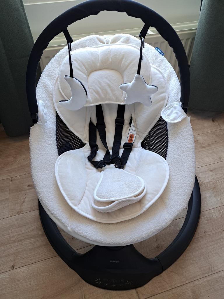 Luvion Elektrische Wipstoel met Muziek en Trilfunctie, Kinderen en Baby's, Wipstoeltjes, Verstelbaar, Wipstoel, Zo goed als nieuw