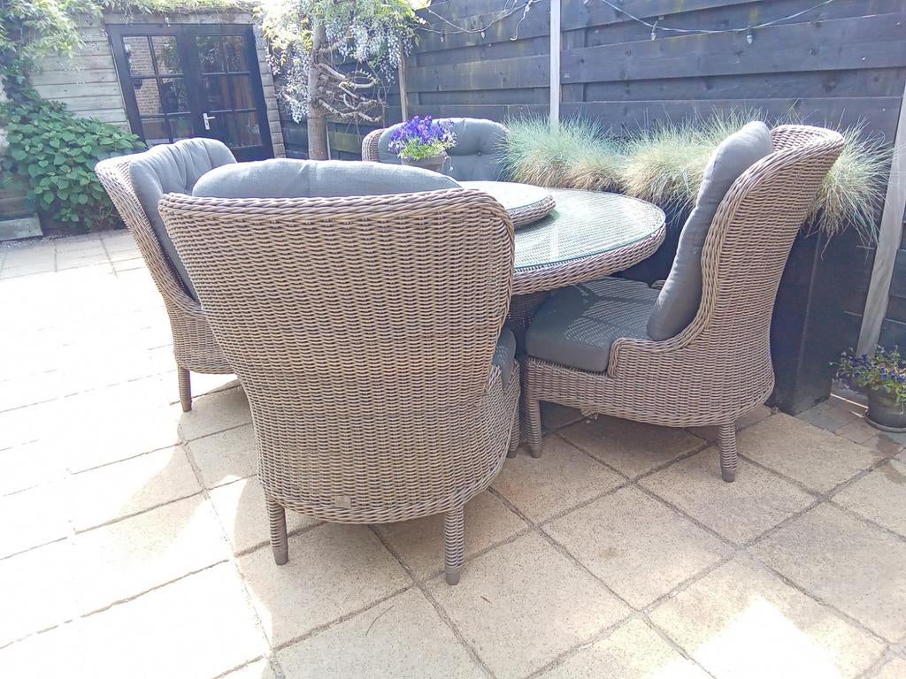 4 Season Outdoor Lounge/Dining Stoelen - Uitstekende Staat, Ophalen of Verzenden, Zo goed als nieuw, Wicker