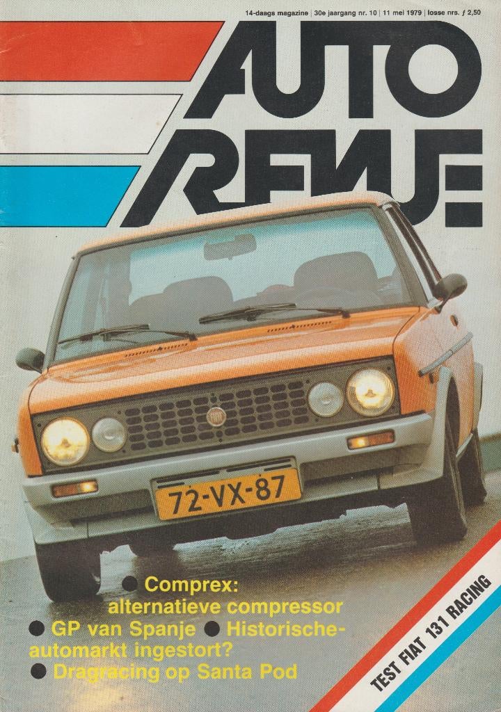 Fiat 131 Racing testen in Autokampioen ea, Boeken, Auto's | Folders en Tijdschriften, Gelezen, Ophalen of Verzenden, Autokampioen