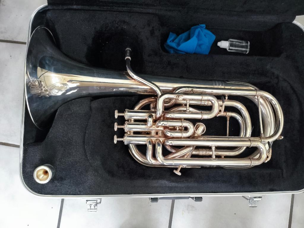 Wessex BR144 Silver Bariton, Ophalen, Gebruikt, Euphonium of Tenortuba, Met koffer of draagtas