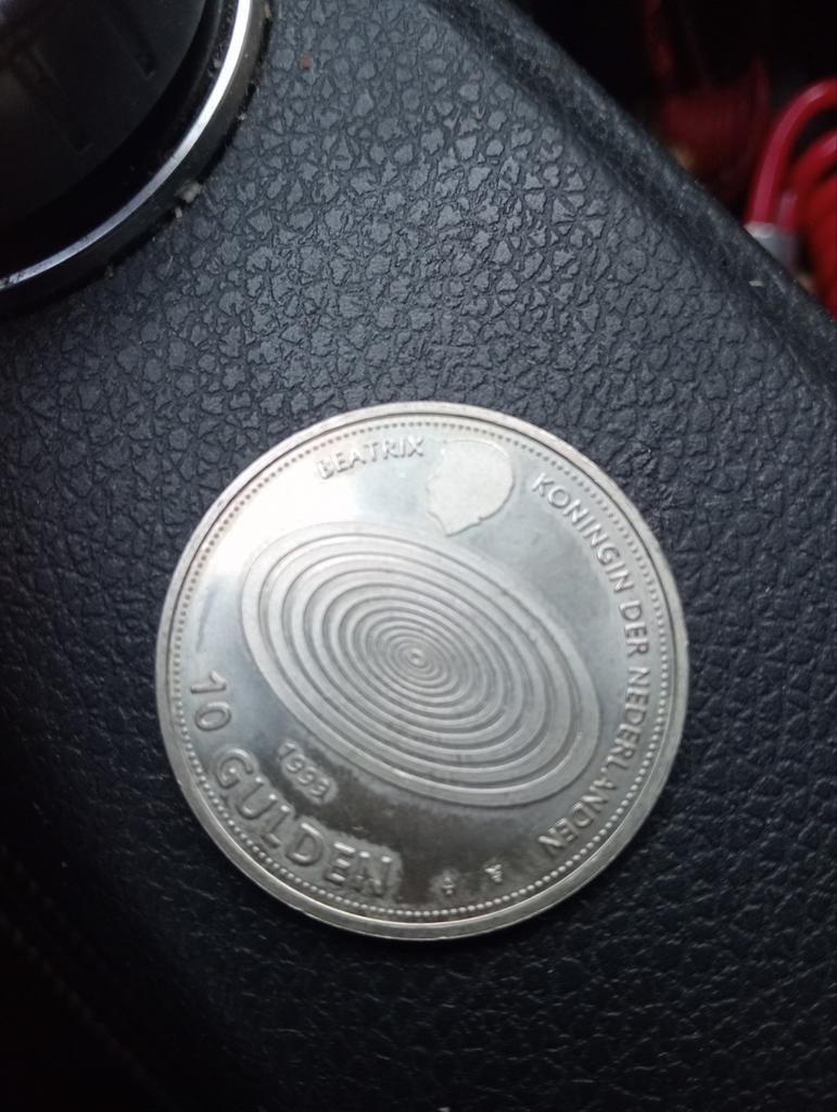 Zilveren 10 gulden munt uit 1999, Postzegels en Munten, Munten | Nederland, Losse munt, 10 gulden, Koningin Beatrix, Zilver, Ophalen of Verzenden