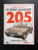 Brochure PEUGEOT 205 1983, Ophalen of Verzenden, Zo goed als nieuw, Peugeot