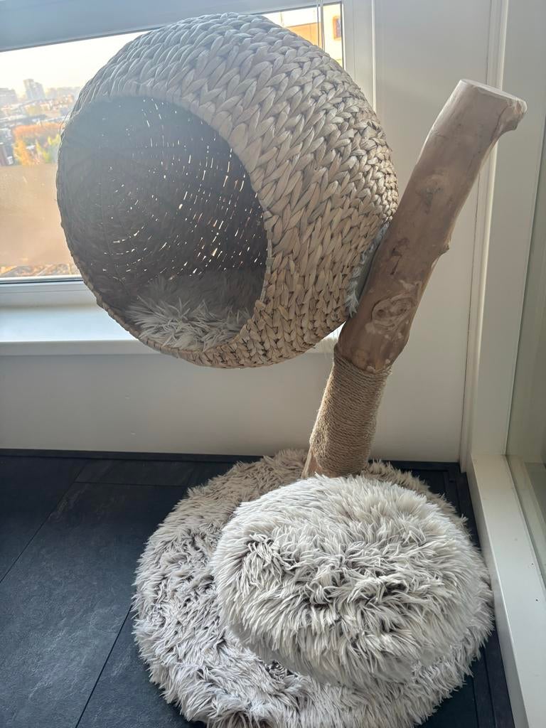 Kat krabpaal en ligmand, Dieren en Toebehoren, Krabmeubelen, Zo goed als nieuw, Krabpaal, Ophalen