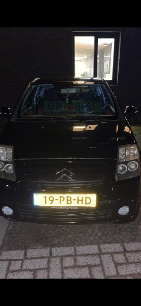 Citroën C2 1.4 I 2004 Zwart, Ophalen of Verzenden