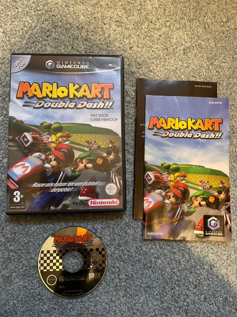Mario Kart Double Dash met garantie, Spelcomputers en Games, Nintendo, _, Ophalen of Verzenden, Zo goed als nieuw