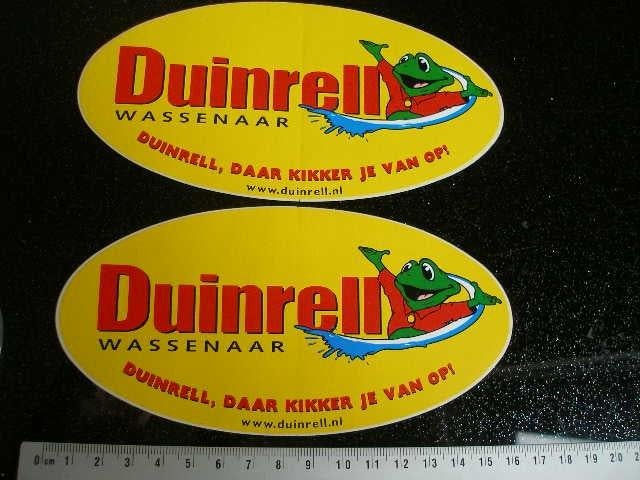 2x sticker duinrell wassenaar daar kikker je van op! ovaal, Verzenden, Zo goed als nieuw, Bedrijf of Vereniging