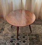 Mooie vintage houten salontafel – Ø70 cm, Ophalen, Gebruikt, 100 tot 150 cm, 50 tot 100 cm