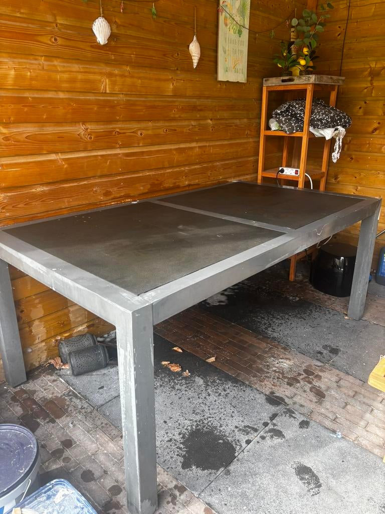 Stevige tafel GRATIS op te halen, Ophalen, Gebruikt, Rechthoekig, Rvs