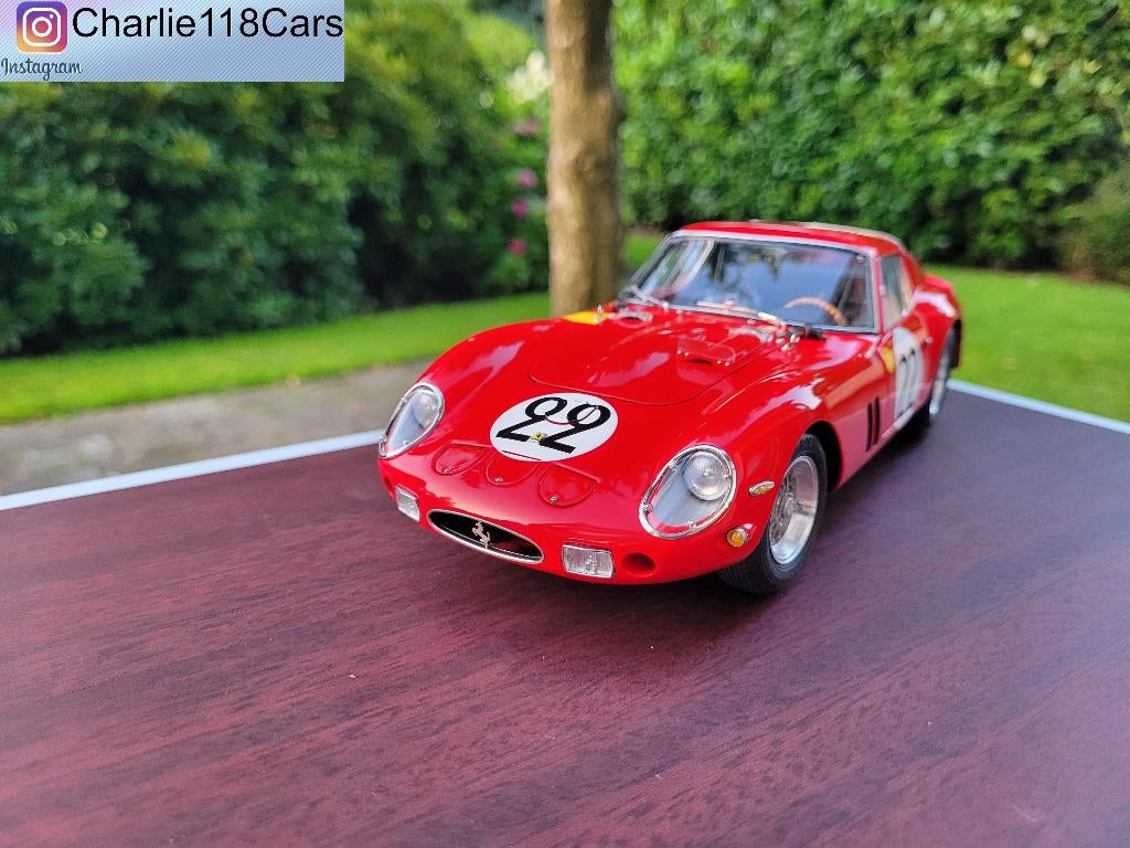 CMC 1/18 Ferrari 250 GTO #22 24h France 1962, Ophalen of Verzenden, Nieuw, Overige merken