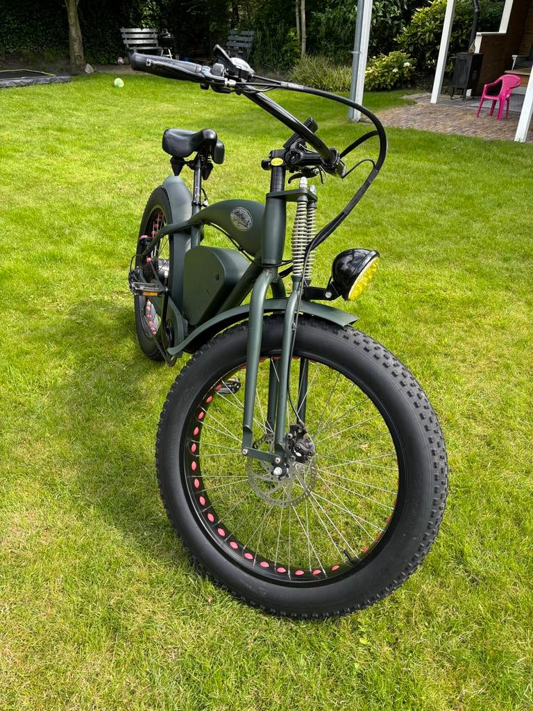 Fat Bastard elektrische retro fatbike - accu defect, Ophalen, Gebruikt, Minder dan 30 km per accu, Overige merken