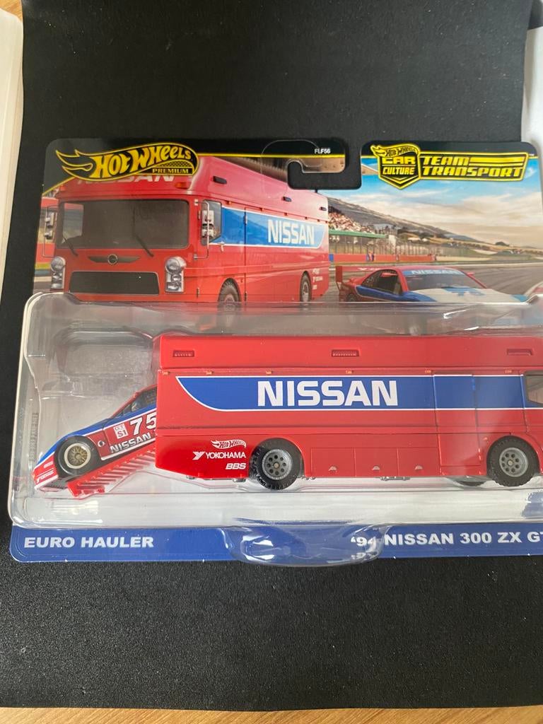 Hot wheels team transport nissan 300 zx, Hobby en Vrije tijd, Modelauto's | Overige schalen, Mattel, Mattel, Nieuw, Ophalen of Verzenden
