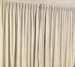 Hema Overgordijnen 2x dubbele plooi 250x288 cm, Ophalen, Zo goed als nieuw, Crème, 200 cm of meer
