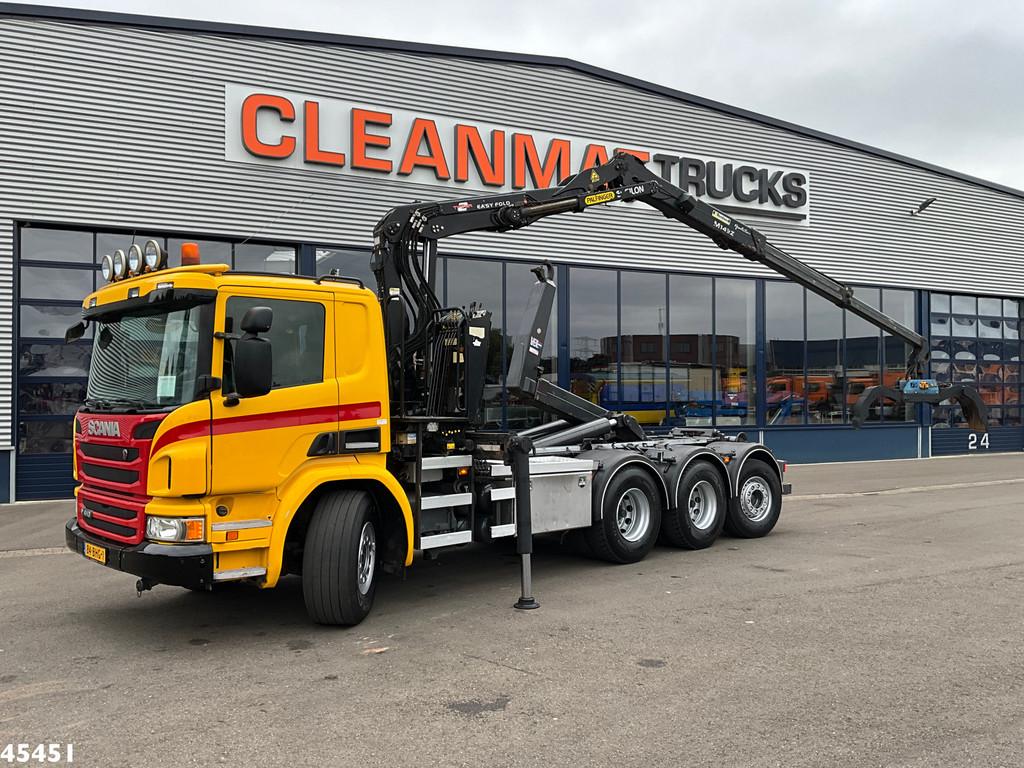 Scania P 410 8x4 Euro 6 Palfinger 14 Tonmeter Z-kraan, Auto's, Automaat, Euro 6, Scania, Origineel Nederlands