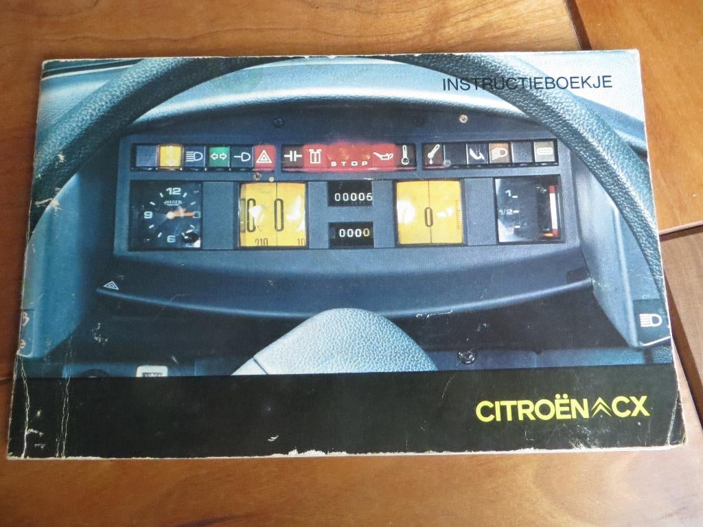 Instructieboek Citroen CX, CX diesel 1975, zeer mooi!, Ophalen of Verzenden