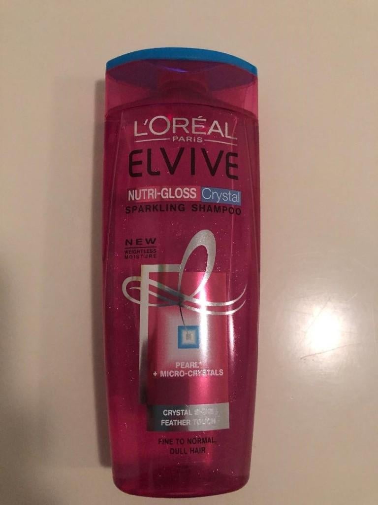 LÓreal Elvive - Nutri-gloss Crystal Sparkling Shampoo (6x), Ophalen of Verzenden, Nieuw, Shampoo of Conditioner