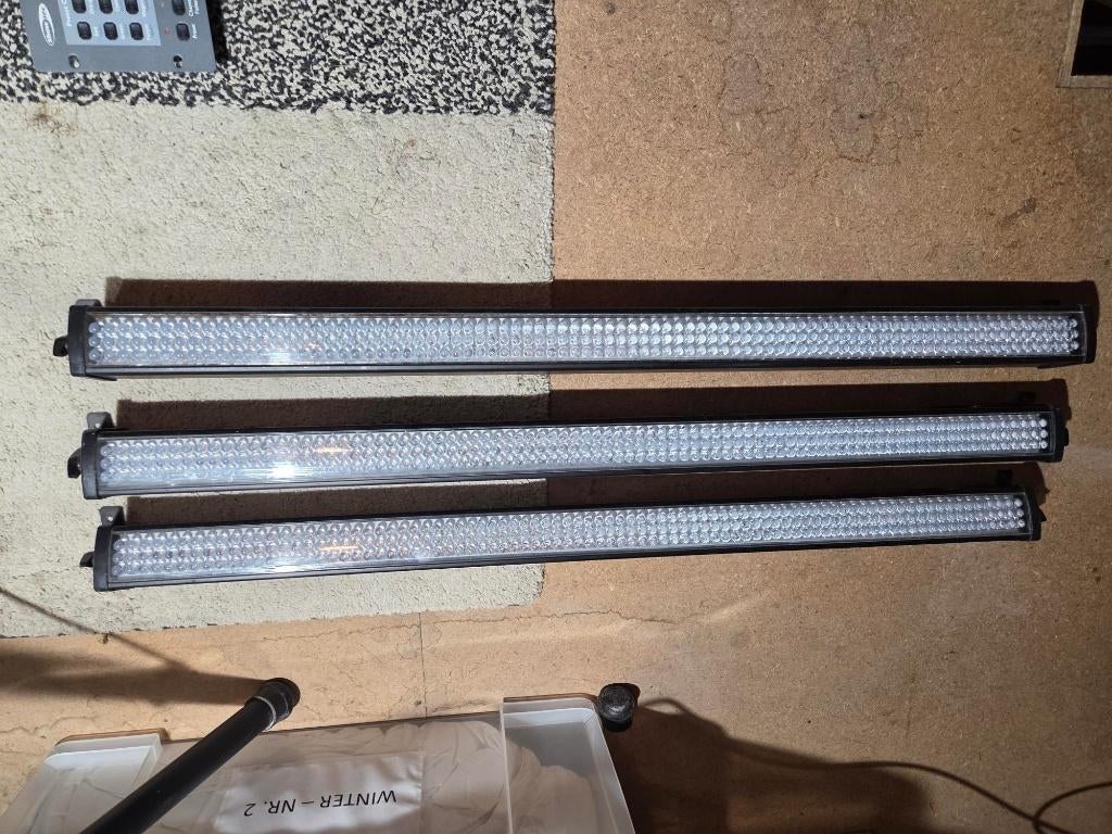 3 x RGB led bar met kabels en controller, Muziek en Instrumenten, Licht en Laser, Ophalen of Verzenden, Gebruikt, Licht, Geluidgestuurd