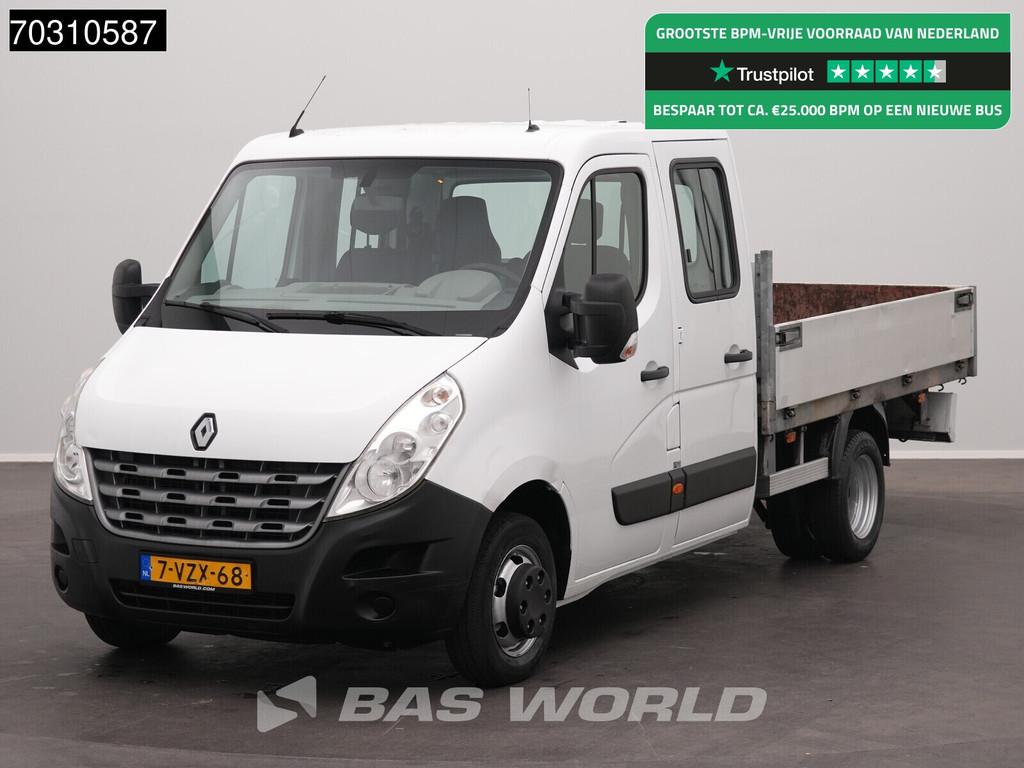 Renault Master 145PK Dubbel Cabine Open Laadbak Dubbellucht, Auto's, Bestelauto's, Bedrijf, Te koop, Airconditioning, Centrale vergrendeling