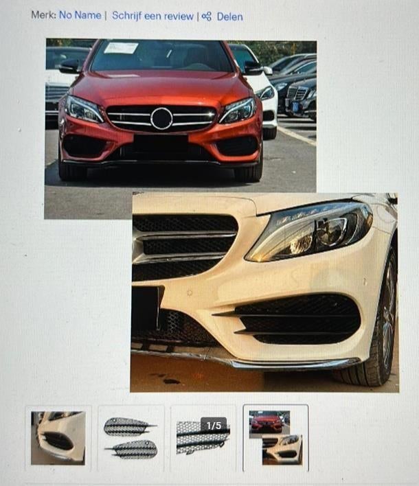 Mercedes c klasse w205 facelift look grill AMG look, Verzenden
