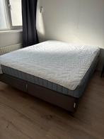 Boxspring Ikea bed grijs 160x200, Ophalen, Gebruikt, Tweepersoons, 200 cm