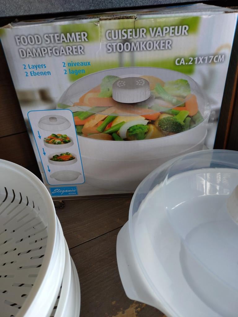 Elegance Food Steamer / Stoomkoker - 2 Lagen, Onbekend@voorbeeld.com, Elegance Kitchen, Nieuw, Ophalen of Verzenden