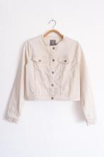 Korte Crèmekleurige Off-White Spijkerjas Geisha Maat S, Geisha, Wit, Ophalen of Verzenden, Zo goed als nieuw