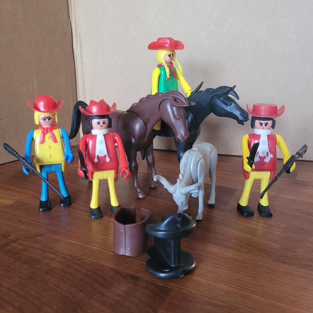 Playbig speelgoed, vintage set "Cowboy", Ophalen of Verzenden, Gebruikt, Jongen of Meisje