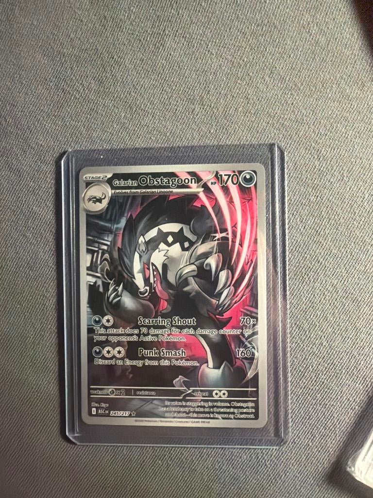 Galarian Obstagoon Pokémon Kaart - Zo Goed als Nieuw, Ophalen of Verzenden, Zo goed als nieuw, Losse kaart