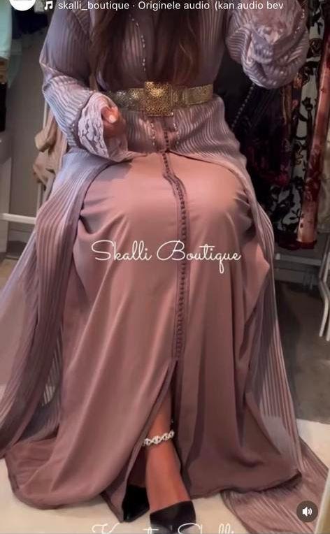 Takshita paars jawhara, Kleding | Dames, Gelegenheidskleding, Ophalen, Zo goed als nieuw, Paars, Overige typen