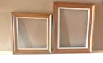 2 Vintage schilderijlijsten bronskleurig rechthoekig, Huis en Inrichting, Woonaccessoires | Lijsten, Minder dan 50 cm, Gebruikt