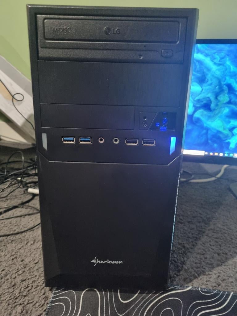Sharkoon PC met GTX 1050, i5-7400, 8GB RAM, 612GB SSD, Computers en Software, Desktop Pc's, Ophalen, Gaming, 3 tot 4 Ghz, SSD