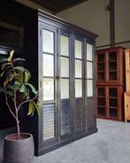 Chique Vitrinekast | Louvre deuren | Buffetkast #6067, Niet ingevuld, 200 cm of meer, 150 tot 200 cm, Niet ingevuld