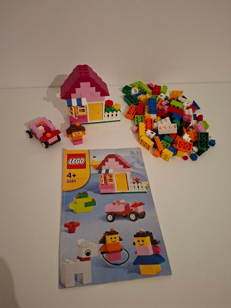 Lego 5585 pink bricks compleet met boekje, Lego, Compleet, Ophalen of Verzenden, Zo goed als nieuw