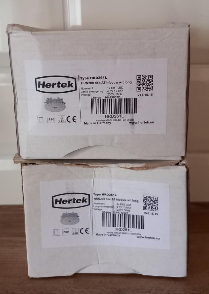 Hertek noodverlichting HRD 261L, Ophalen, Minder dan 50 watt