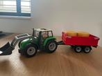 Playmobil 6130 Tractor met aanhanger - Compleet, Ophalen of Verzenden, Zo goed als nieuw, Complete set