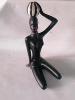 vintage keramiek beeld van een afrikaanse vrouw cortendorf ?, Ophalen of Verzenden