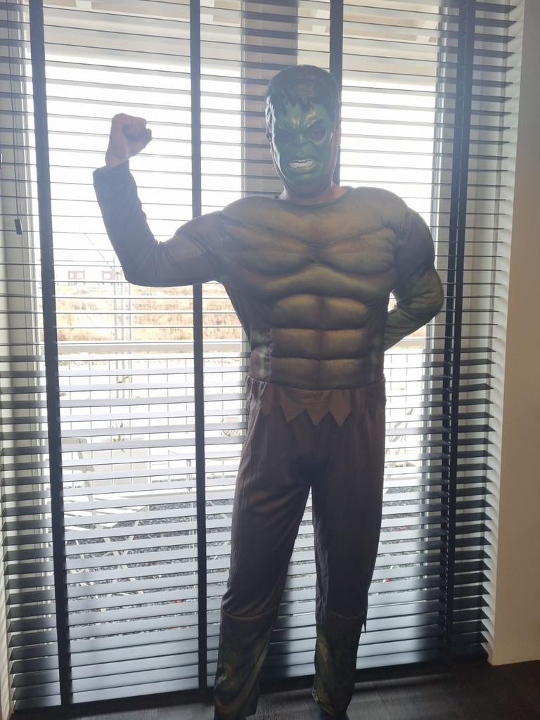 Hulk pak met masker, Kinderen en Baby's, Carnavalskleding en Verkleedspullen, Ophalen of Verzenden