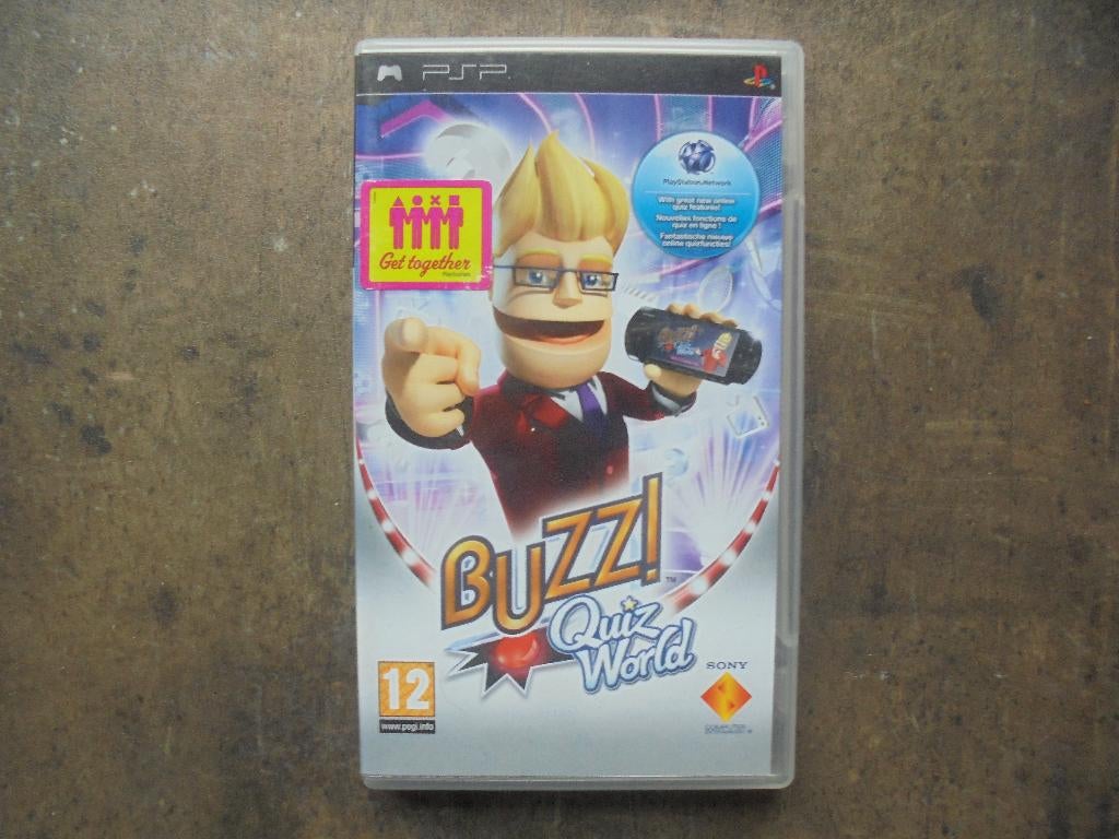 Buzz Quiz World voor PSP (zie foto's), Puzzel en Educatief, Gebruikt, Ophalen of Verzenden, 3 spelers of meer