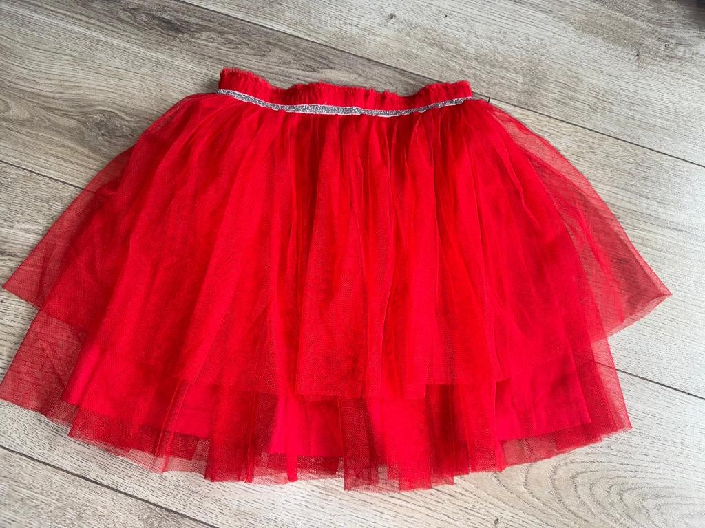 Nik&nik rok rokje tule tulerokje 164 rood rode, Kinderen en Baby's, Kinderkleding | Maat 164, Nik&Nik, Zo goed als nieuw, Jurk of Rok