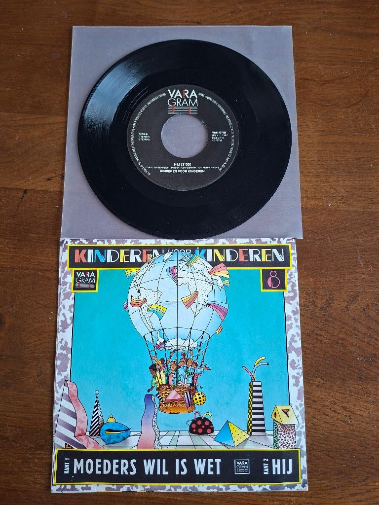 Kinderen voor Kinderen,moeders wil is wet, Cd's en Dvd's, 7 inch, Ophalen of Verzenden, Zo goed als nieuw, Nederlandstalig