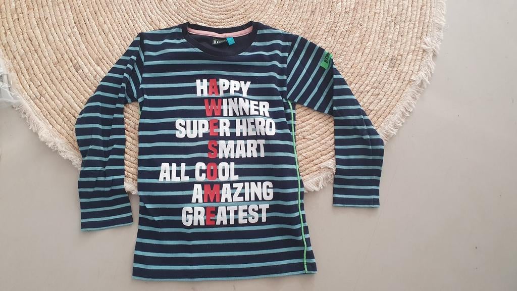 B'chill zgan! Longsleeve gaaf 116 122, Kinderen en Baby's, Kinderkleding | Maat 116, B'chill, Ophalen of Verzenden, Zo goed als nieuw