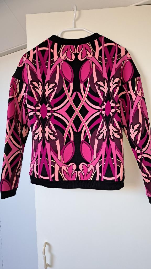 Trui zwart met roze en goud van Ted Baker maat 1, Overige kleuren, Ophalen of Verzenden, Zo goed als nieuw, Maat 34 (XS) of kleiner