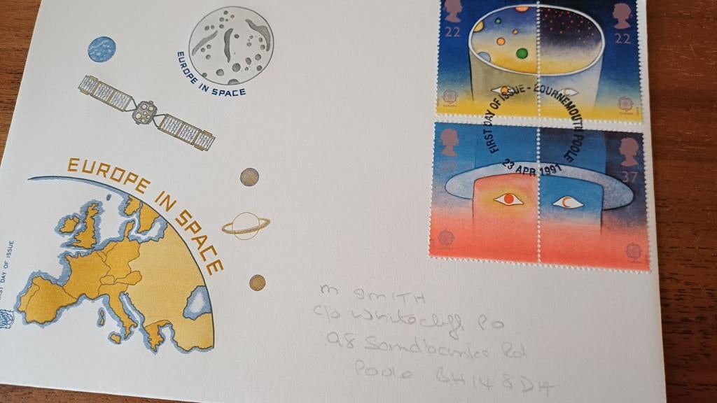 Groot Brittannië,  1991, Europazegels, Postzegels en Munten, Ophalen of Verzenden, Gestempeld, Overige thema's