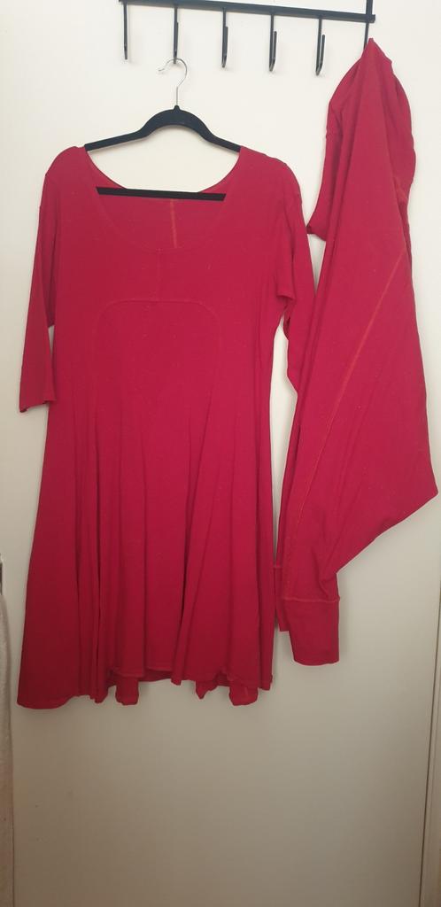 Rode jurk van Boris Industries, maat M, Maat 38/40 (M), Boris Industries, Ophalen of Verzenden, Gedragen