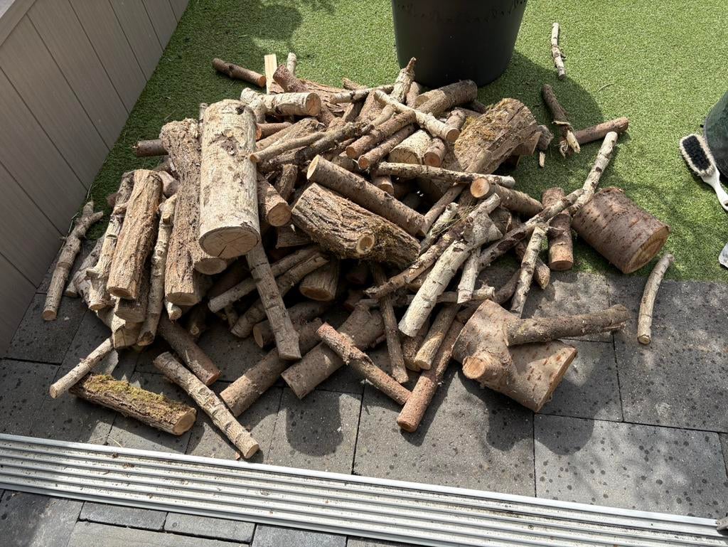 Kachelhout stookhout openhaard droog, Tuin en Terras, Haardhout, Minder dan 3 m³, Ophalen